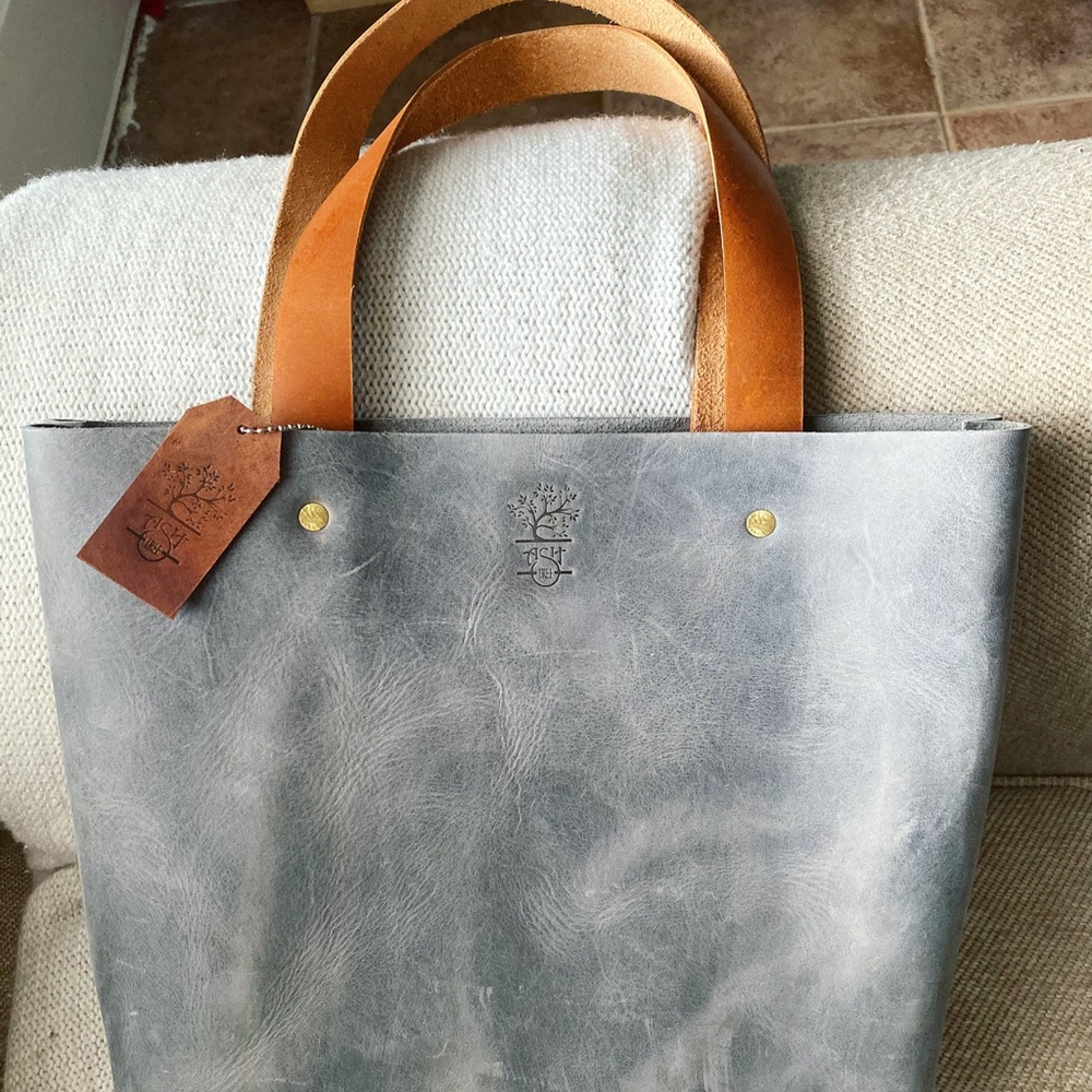 Handstitched Genuine Leather Tote